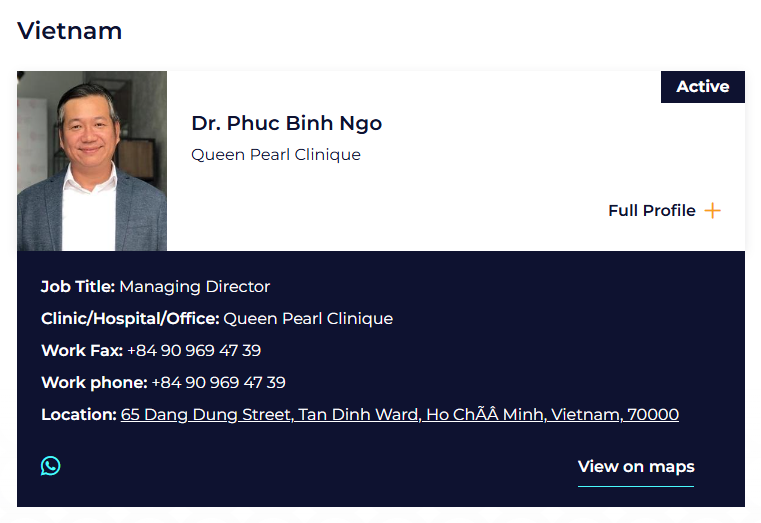 ISAPS Profile — Dr. Phuc Binh Ngo